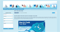 Desktop Screenshot of hotcoldfacemask.com
