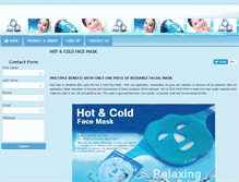 Tablet Screenshot of hotcoldfacemask.com